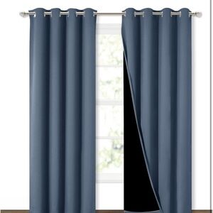 NICETOWN 100% Blackout Curtains 84 inches Long